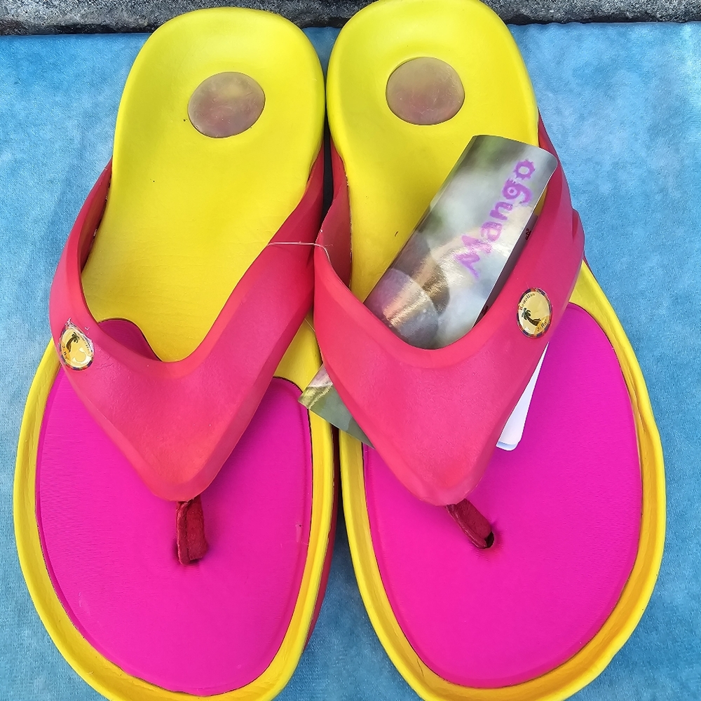 Hawaiian Jellys Slide Flip Flops Flat Sandals Women's Sz 8